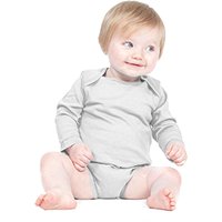 Larkwood Girl's Long Sleeve Bodysuit in White | Size: 12-18 m