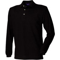 Classic Plain Long Sleeve Cotton Polo Shirt
