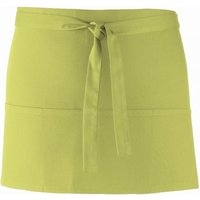 Premier Women's Colours 3 Pocket Apron Workwear in Lime
