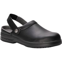 Portwest Women's Steelite Safety Clog (FW82) Workwear in Black | Size: 11