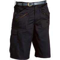Portwest Men's Action Shorts (S889) in Black | Size: Large