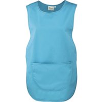 Premier Women's Pocket Tabard Workwear in Turquoise | Size: Large