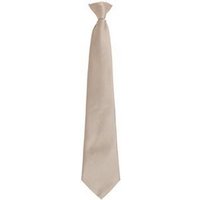 Premier Men's Fashion "Colours" Work Clip On Tie in Khaki