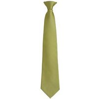 Premier Men's Fashion "Colours" Work Clip On Tie in Light Green