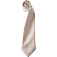 Premier Men's Plain Satin Tie (Narrow Blade) in Natural