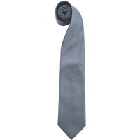 Premier Men's “Colours" Plain Fashion Business Tie in Grey