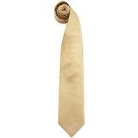 Premier Men's “Colours" Plain Fashion Business Tie in Gold
