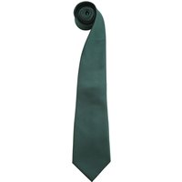 Premier Men's “Colours" Plain Fashion Business Tie in Bottle Green