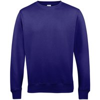 AWDis Women's Just Hoods Crew Neck Plain Sweatshirt (280 GSM) in Purple | Size: 3XL