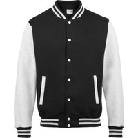 AWDis Varsity Jacket in Black | Size: 9-10 Years