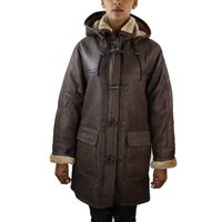 Leather Sheepskin Flying Coat
