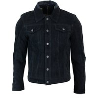 Vintage Denim Retro Suede Leather Jacket