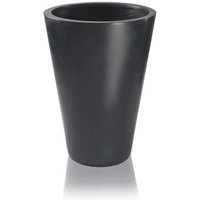 Primrose Polystone Calgary Black Tall Indoor Outdoor Garden Planter 89cm