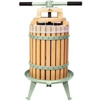 Primrose 18l Fruit Crusher Double Handled Juice Cider Wine Press Free Pulp Bags in White