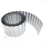 Galvanised Metal Garden Lawn Wavy Edge Border Edging Roll Pack