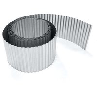 Proof Galvanised Garden Lawn Steel Edging Corrugated Roll to Reduce Edge Weed Transfer Silver Pack