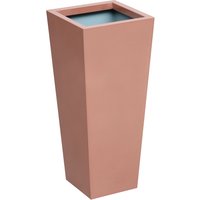 Primrose Outdoor Zinc Flared Square Planter Copper Finish Plant Pot 70cm