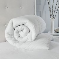 Snug City Summer Duvet 4.5 Tog Polycotton & Hollowfibre Filling in White | Size: Super King