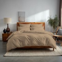 Plain Dyed Easy Care Polycotton Duvet Cover & Pillowcase s Set Bed Linen Single