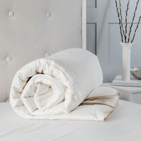 Snug City Luxury 10.5 Tog Goose Feather & Down Duvet 100% Cotton Cover in White | Size: Super King