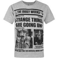 Strange Hill High Boy's Kids Short Sleeved T-Shirt (Grey) in Grey | Size: 11-12 Years