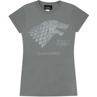 Game Of Thrones Women's Short Sleeved T-Shirt | Charcoal | Official Merch in Grey | Size: 2XL