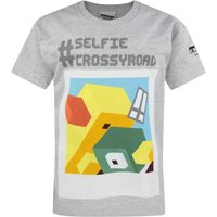 Crossy Road Boy's Kids Short Sleeved T-Shirt (Grey) in Grey | Size: 14-15 Years
