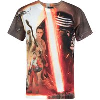 Star Wars Boy's Kids Short Sleeved T-Shirt (Red) in Red | Size: 5-6 Years