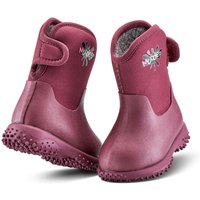 Grubs Boots Muddies Puddle Fleece Lined Wellington Boots in Red | Size: Infant 4