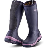 Grubs Boots Women's Rainline 2.0 Lightweight Wellington Boots in Aubergine | Size: 8