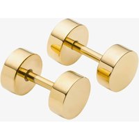 Tone Plain Circle Stud Earrings E6286