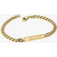 Tone Stainless Steel Plate Curb Chain Bracelet B5562