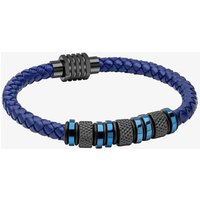 Stainless Steel & Leather Bracelet B5575L 13.5 cm