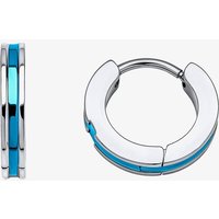 Stainless Steel Stripe Huggie Hoop Earrings E6566L