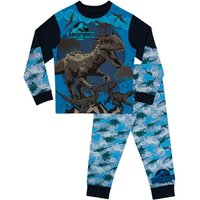 Jurassic World Boy's T-Rex Pyjamas in Blue | Size: 7-8 Years
