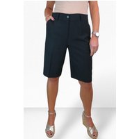 Paulo Due Women's Smart Pleated Tailored Shorts in Black | Size: 14
