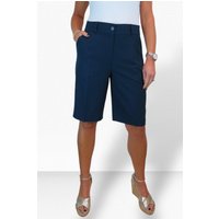 Paulo Due Women's Smart Pleated Tailored Shorts in Navy | Size: 18