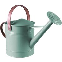 Metal Watering Can Sprinkler Nozzle & Pink Handle Colourful Home or Garden Water Bucket H30 x W20 x D43cm