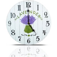 Indoor or Outdoor Clock Battery Powered Weather Resistant Floral Wall or Fence Clock Home or Garden 27cm Diameter