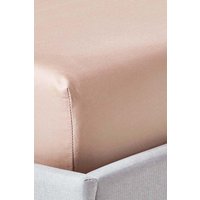 Homescapes Egyptian Cotton Fitted Sheet 12 inch 1000 Thread Count in Beige | Size: King Fitted