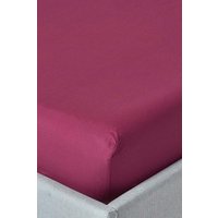 Homescapes Egyptian Cotton Fitted Sheet 12 inch 200 Thread Count in Plum | Size: King Fitted