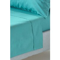 Homescapes Egyptian Cotton Flat Sheet 200 Thread Count in Teal | Size: Super King Flat