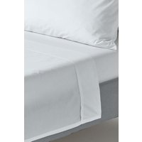 Homescapes Egyptian Cotton Flat Sheet 200 Thread Count in White | Size: Double Flat