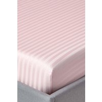 Egyptian Cotton Satin Stripe Fitted Sheet 12 inch 330 Thread Count Double Fitted