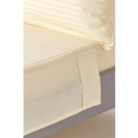 Egyptian Cotton Satin Stripe Flat Sheet 330 Thread Count Bright Double Flat
