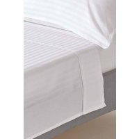 Egyptian Cotton Satin Stripe Flat Sheet 330 Thread Count Single Flat
