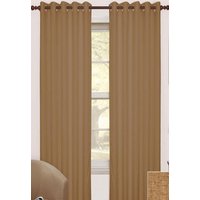 Homescapes Thermal Blackout Eyelet Curtain Pair in Brown | Size: 228 cm width x 183 cm drop