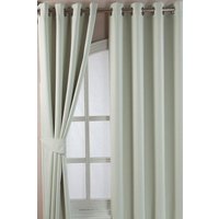Herringbone Blackout Curtains Pair Eyelet Style cm width x 137 cm drop