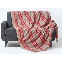 Tartan Check Sofa & Bed Throw cm x 255 cm