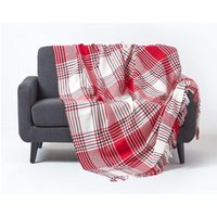 Tartan Check Sofa & Bed Throw cm x 255 cm